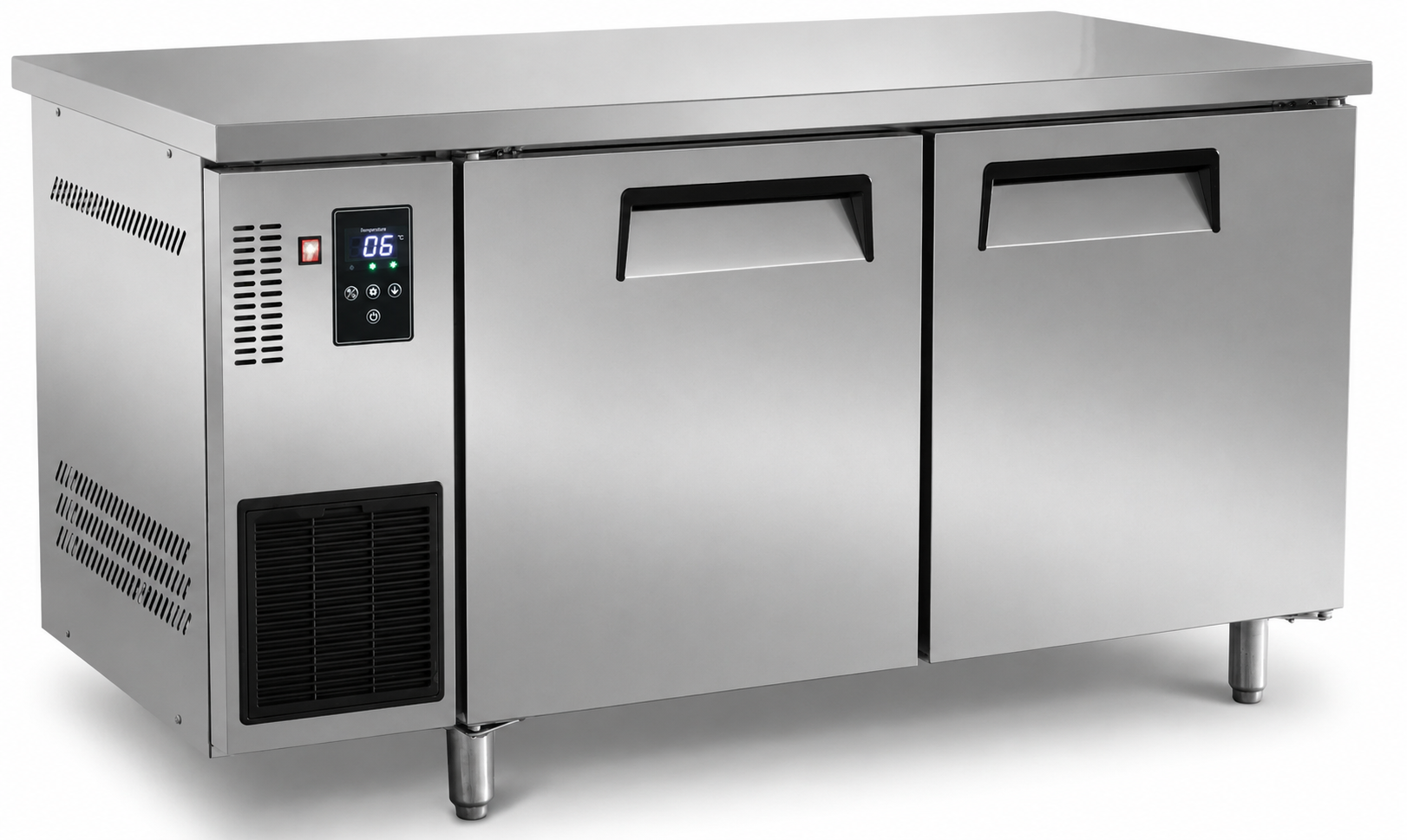Italindo Koelwerkbank | 2 deuren extra breed | 150 cm | RVS