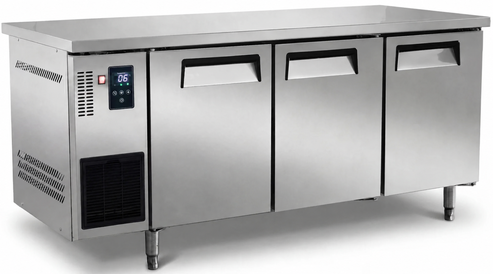 Italindo Koelwerkbank | 3 deuren | 180 cm | RVS